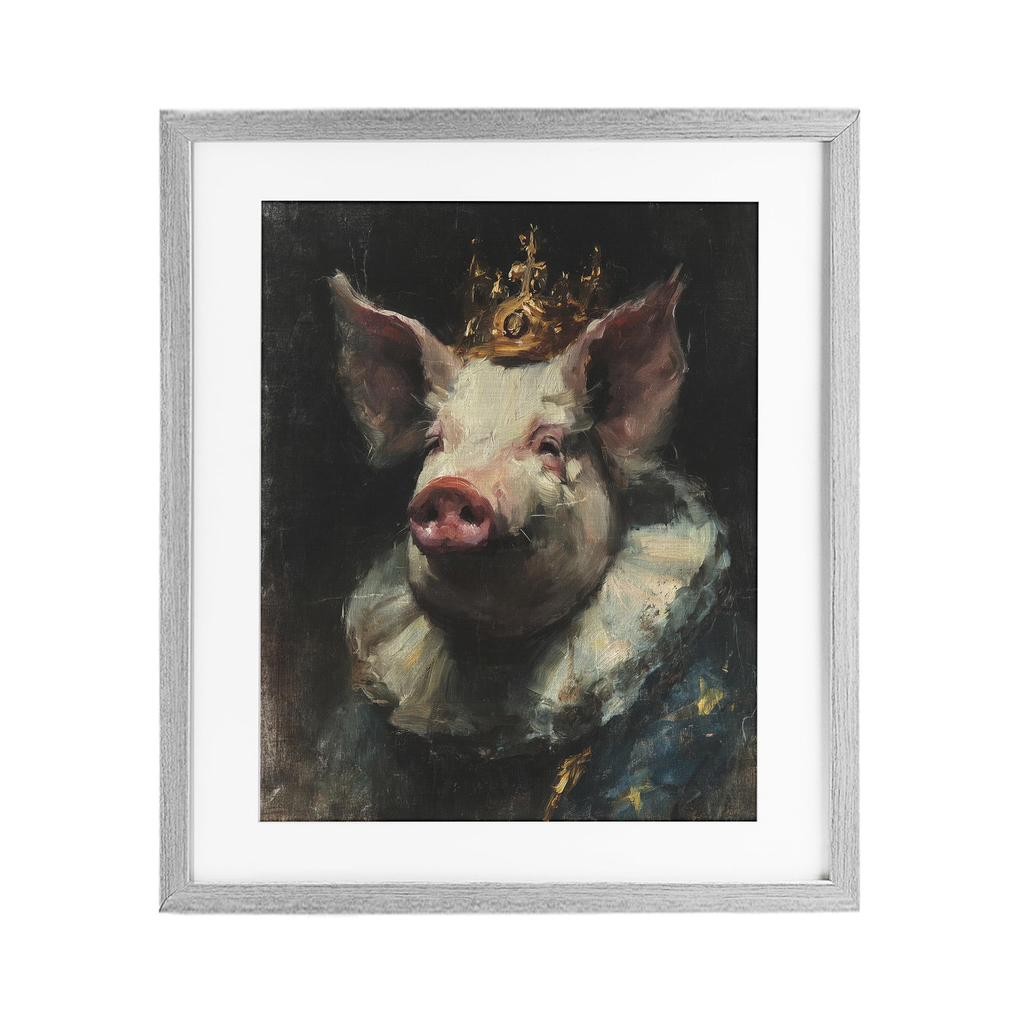 'Crowned Imperial Pig'| Framed Print Under Glass