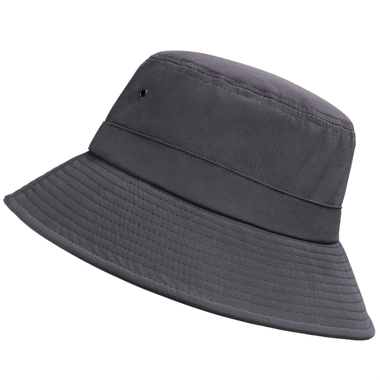 TRRYUIP Bucket Hat Spring and Summer Dad Sun Hat Male Outdoors Fishing Cap Adult Boonie Man Woman Big Size Bucket Hats(Grey,60-65CM)