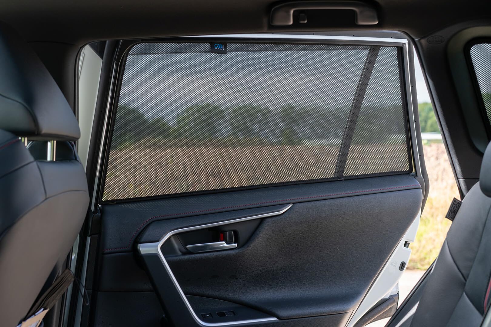 CAR SHADES Juego Compatible con Toyota RAV-4 (5th Gen) 2018- (sin cámara de Marcha atrás) (6-Partes) cortinillas Parasol a Medida