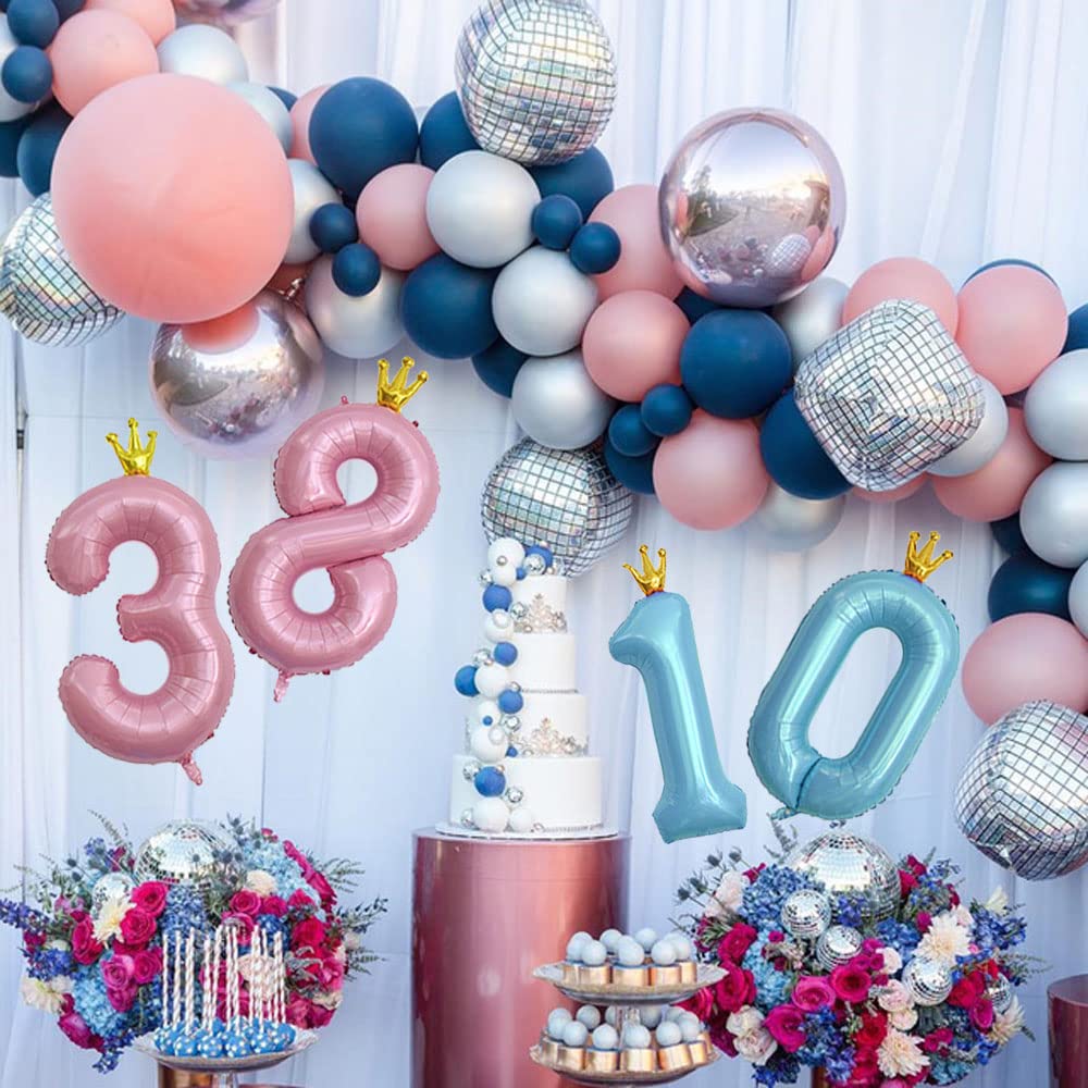 Amazon | 養楽堂 誕生日 数字バルーン 数字 王冠 40インチ 0-9 大きい  