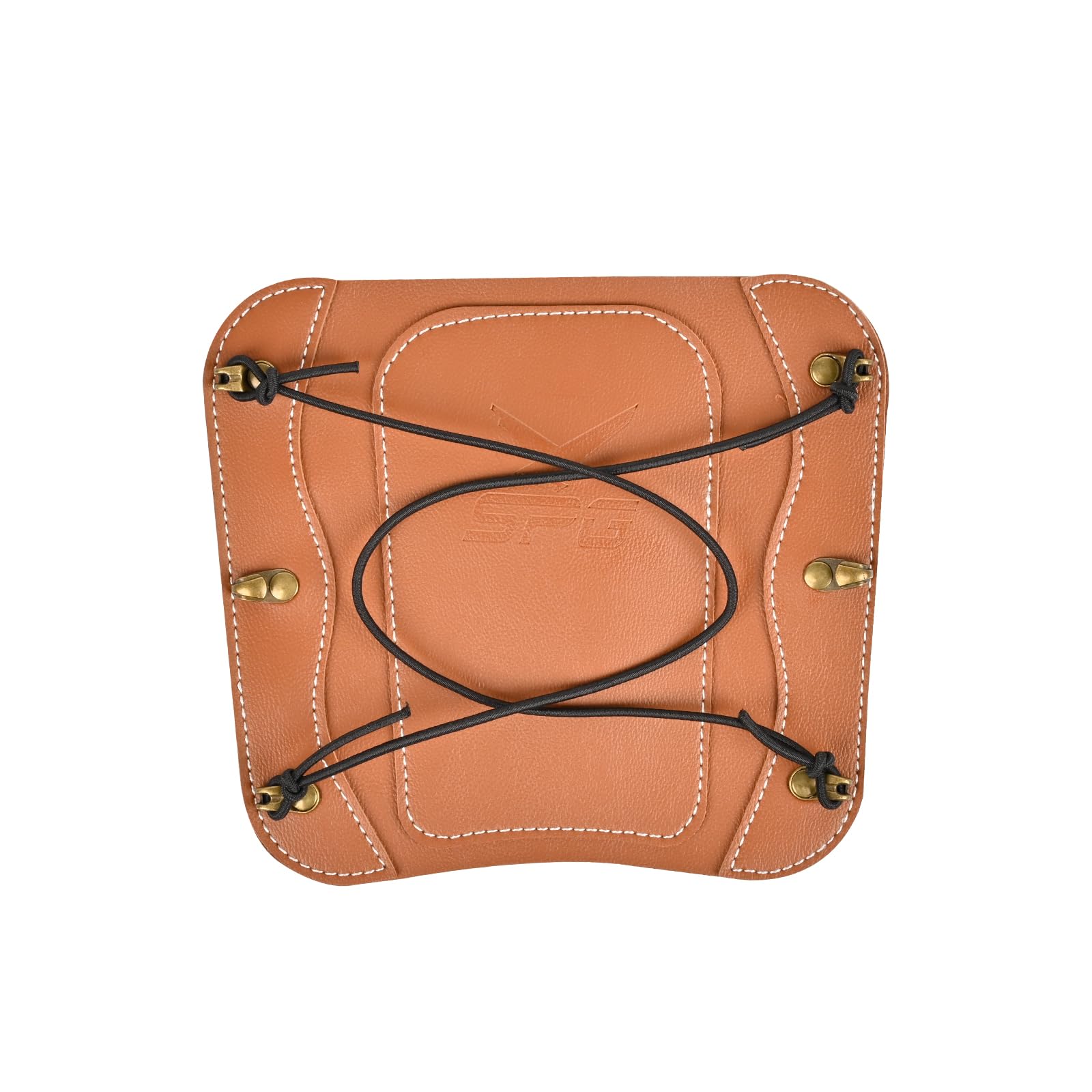 SPG Archery Arm Guard - Leather Armguards for Archery with Adjustable Elastic Straps Forearm Protector Bow Shooting Bracer for Man Traditional Hunting Target Practice Costume Cosplay