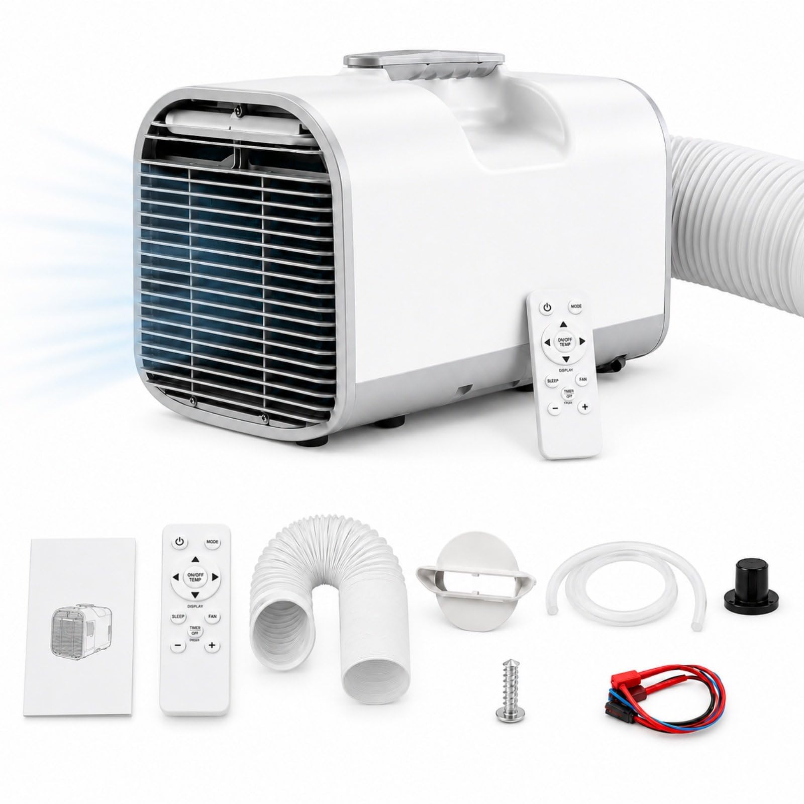 HCAUYNN Air Conditioning Unit 1400W/5000BTU with Vent Hose