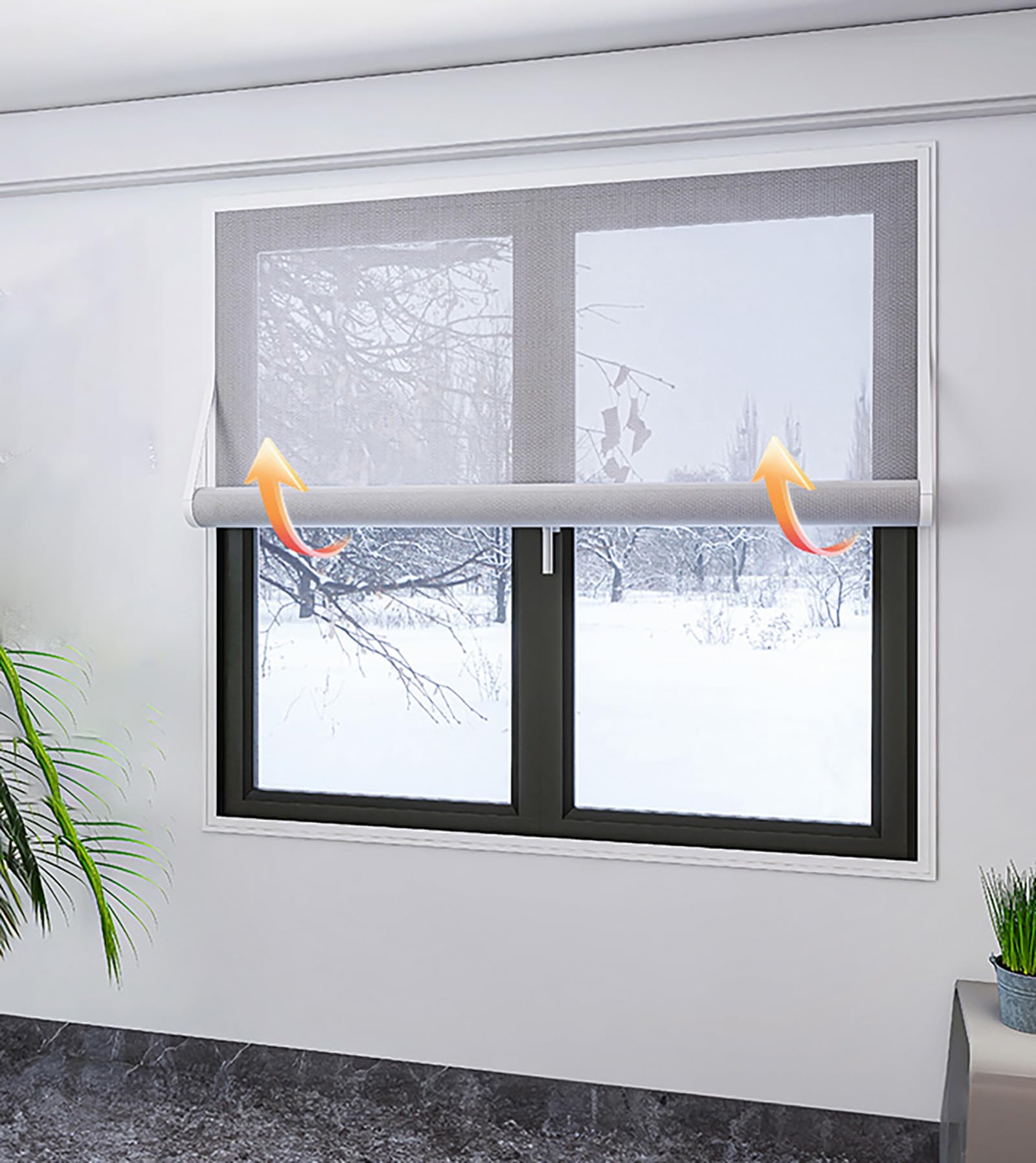 Sgskeiey Light Window Insulation Kit For Winters Transparent Thermal Seal Kit To Avoid Condensation Cold In Winters Film Draught Excluder Stop Cold Condensation (160X120cm)
