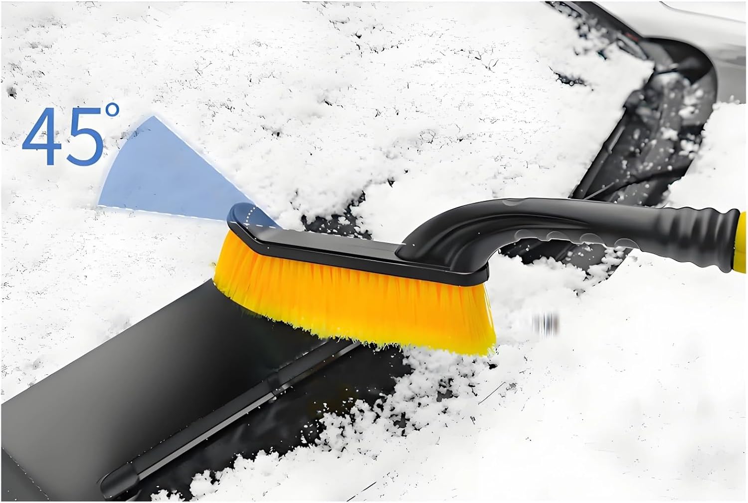 Universal Extendable Snow Brush & Ice Scraper for Car Windshield Removal Telescopic Tool for SUV Truck Sedan