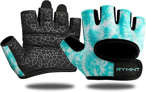 RYMNT Guantes de levantamiento de peso mínimo, guantes cortos de micro entrenamiento, almohadillas de agarre con protección completa de la palma y