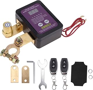Battery Disconnect Switch 12V Battery Power Cut Isolator Kill Switch ON/Off Batteries Cut Off Switches for Cars Vehicles RVs and Boats 1 Set
