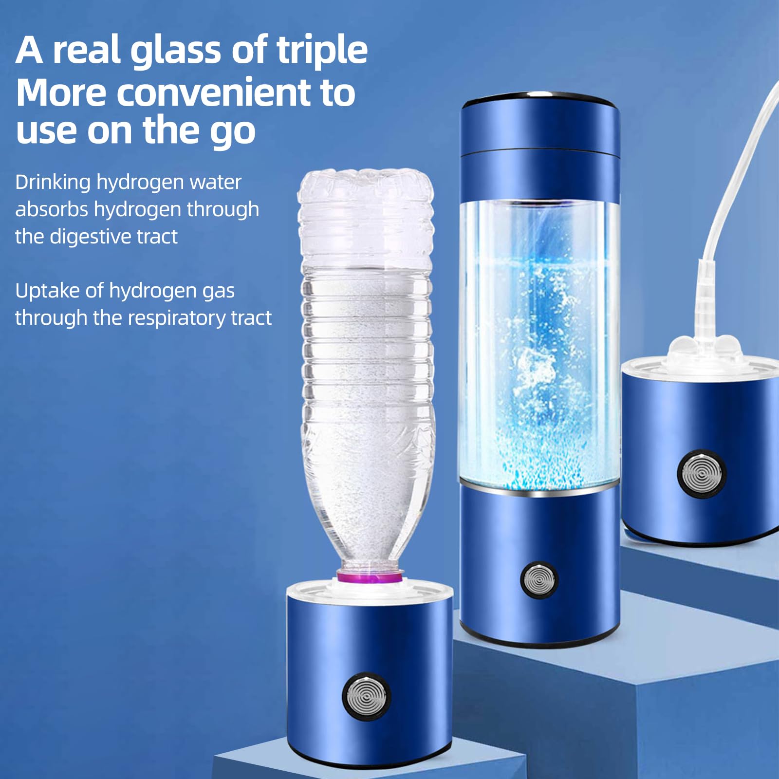 Amazon | ポータブル水素水ボトル生成器 - PEMおよびSPEテクノロジーを