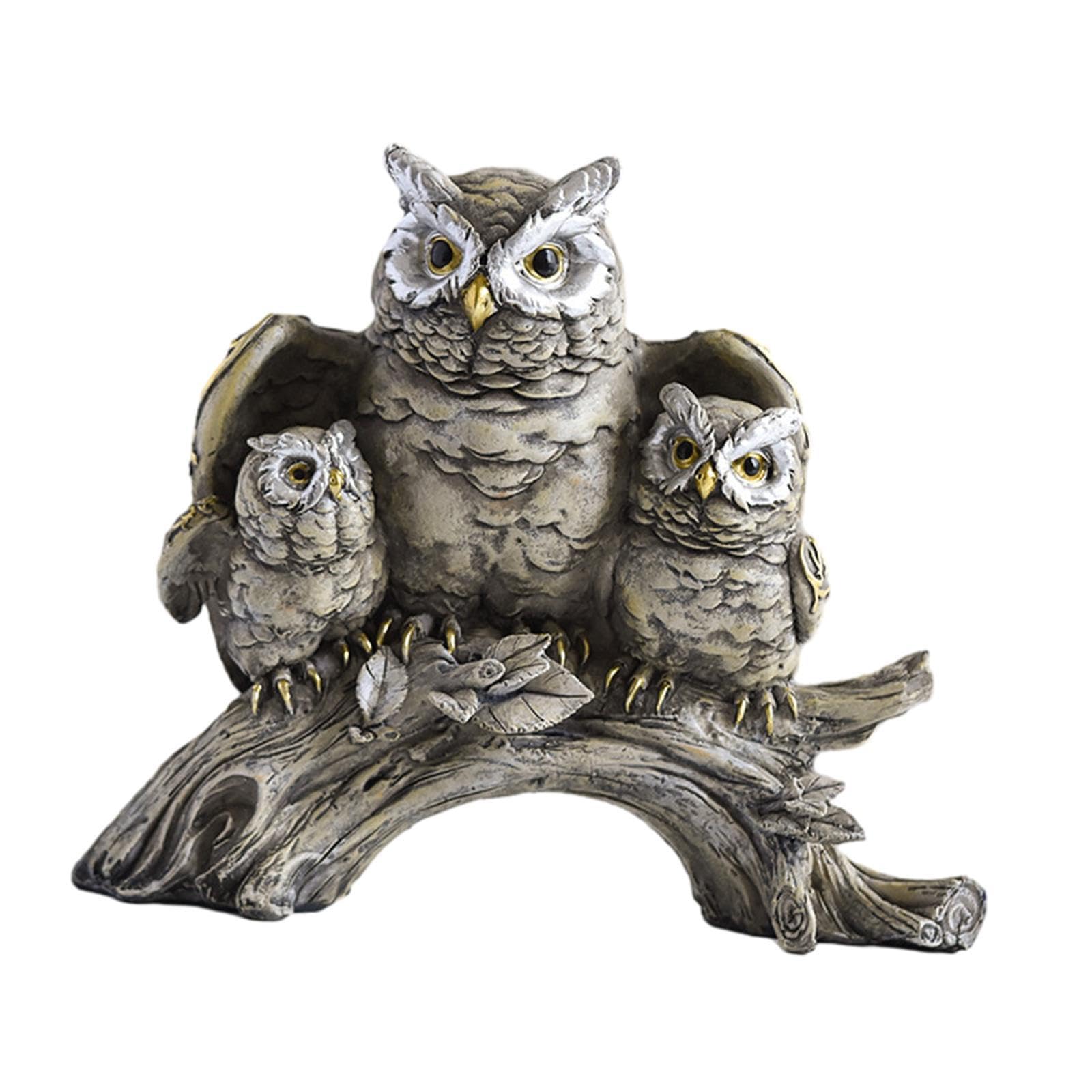 TWISAXC Adorable Owl Miniature Figurine For Car Decoration Modern And Chic Owl Figurines Artificial Animal Crafts Home Decor Giving Room New Look. for