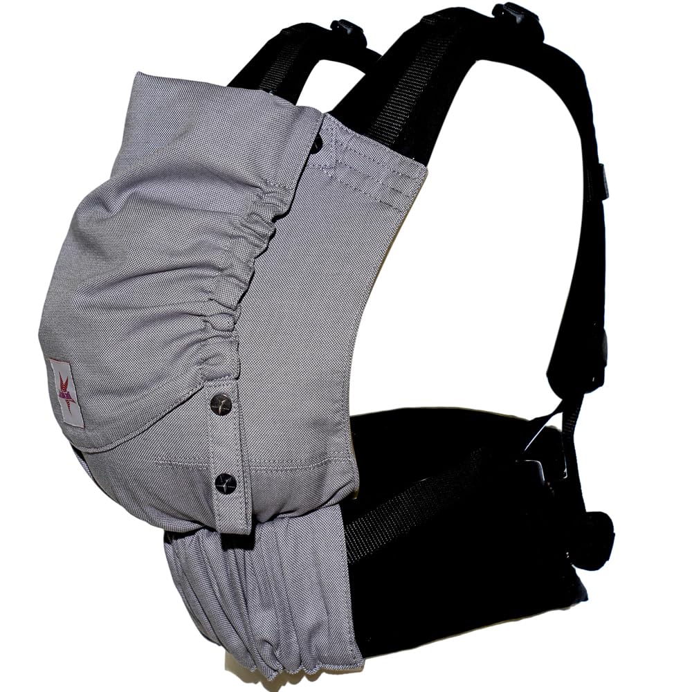 KOKADI Nosidełko dziecięce Flip Just Unisize – ergonomiczne, bezpieczne i dopasowane, ręcznie wykonane z 100% bawełny ekologicznej – od urodzenia do 15 kg, łatwe do założenia