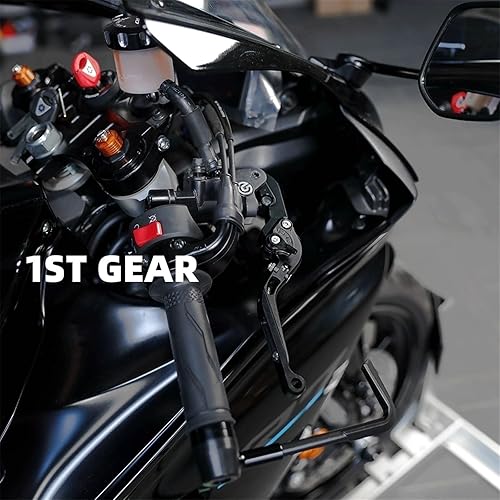 Miniatura 5 de Para Yamaha MT09 MT 07 2021 para Tracer 900 700 XJ6 FZ6 FZ8 XSR - Palancas de embrague de freno plegable y extensible para motocicleta (color azul