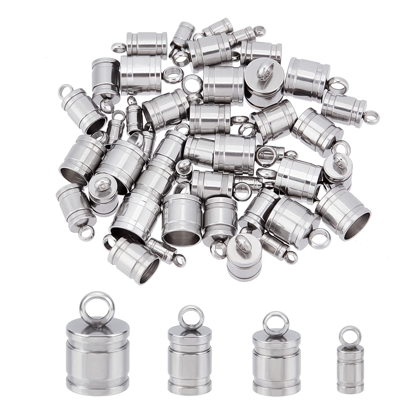 Embout de cordon en acier inoxydable pour finir les colliers sans bavure