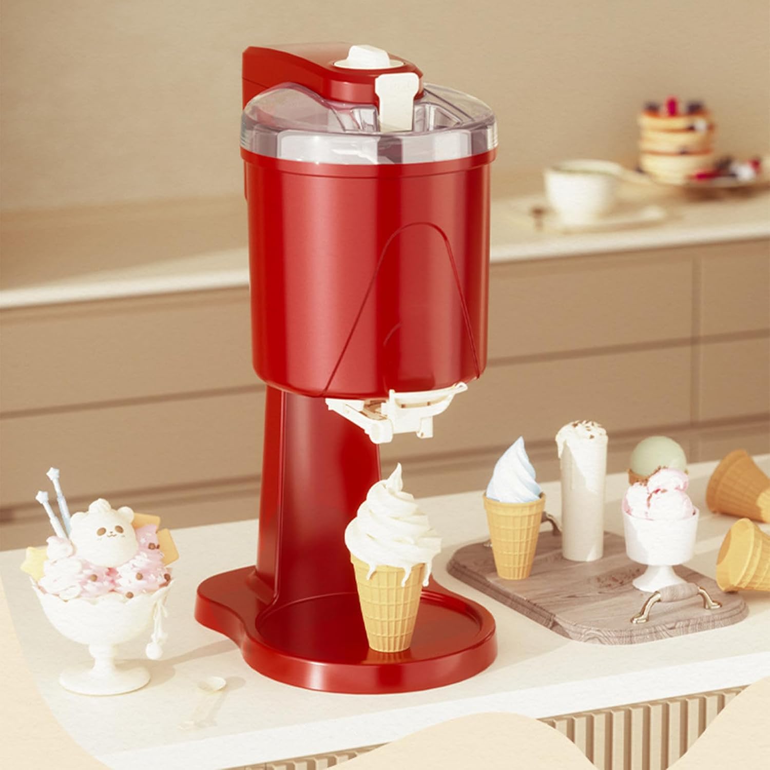 YJFEDCC Automatic Stirring Homemade Ice Cream Maker Yoghurt Machine