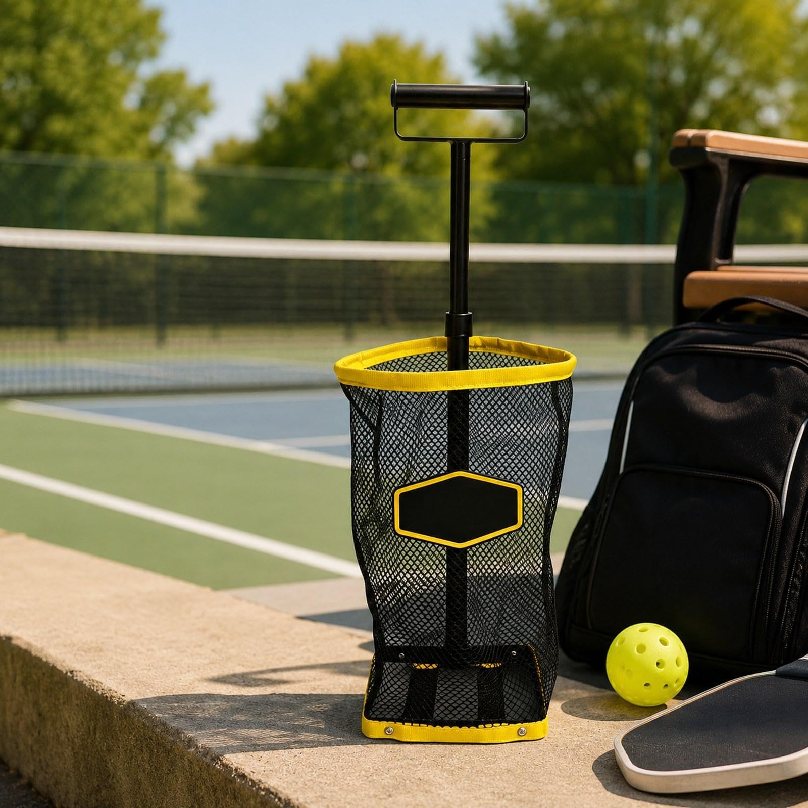 Raccoglitore di Palline da Pickleball, Dispositivo per Afferrare Le Palline da Pickleball per Sport Indoor E Outdoor.
