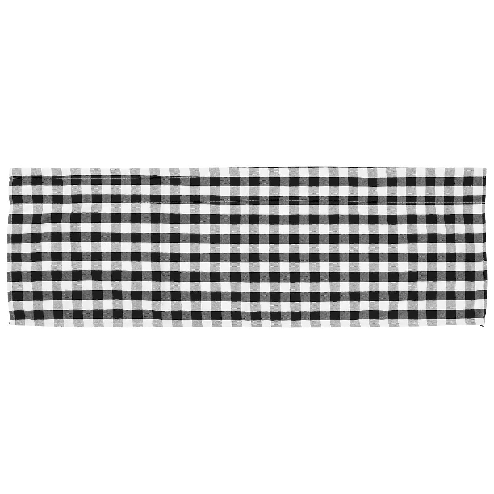 Cenefa para cocina lavable y resistente de cuadros para ventana pequeña