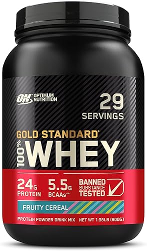 Vista 147 de Optimum Nutrition Estándar dorado 100% Proteína de Suero de Leche en Polvo, Pie de lima, 1.8 Libra