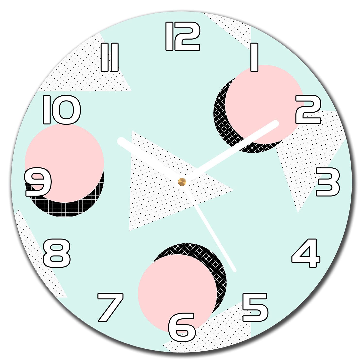Horloge en verre de sécurité Coloray de 30 cm au design durable et raffiné