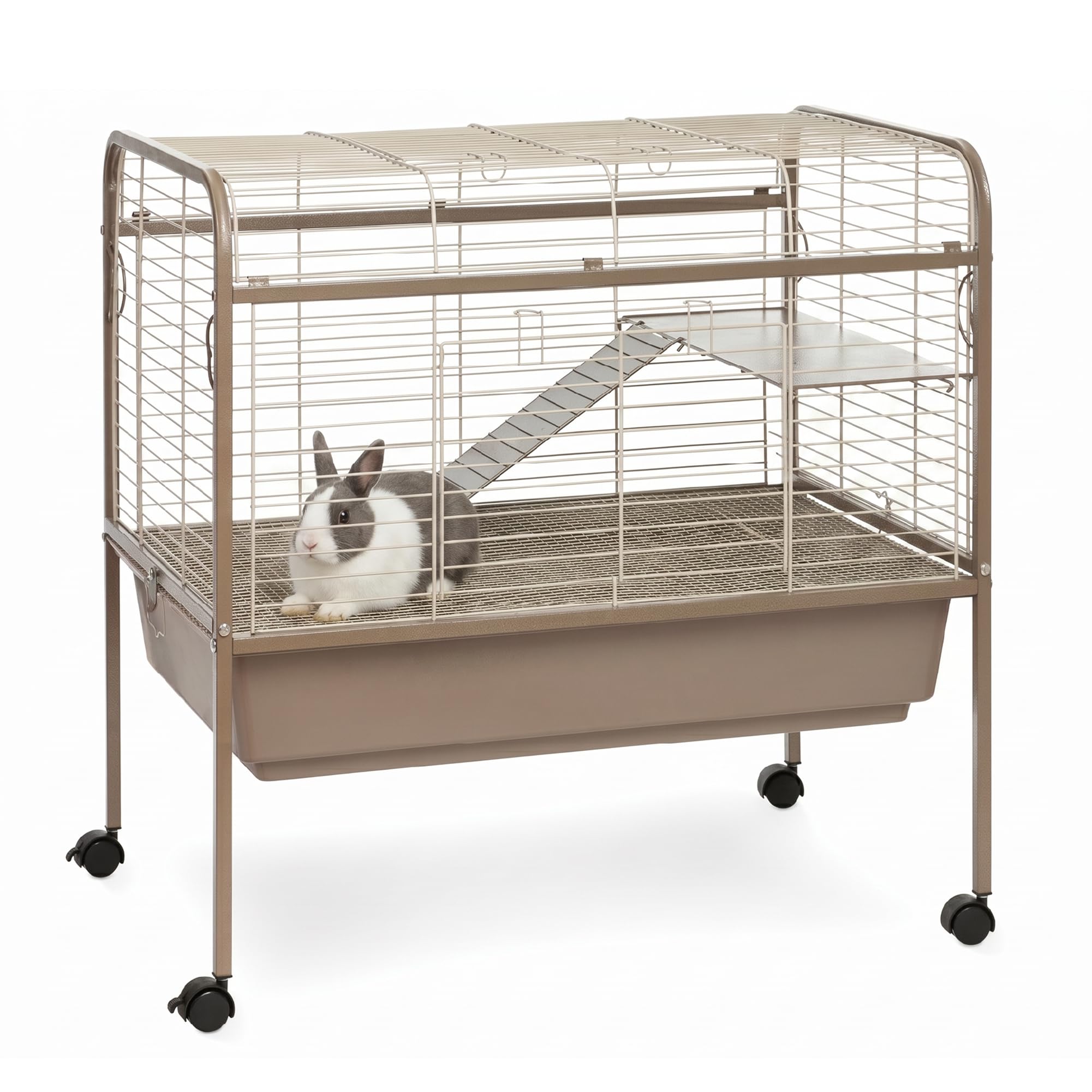Prevue Pet Products Small Animal Cage Indoor and Outdoor Use - Coco/White