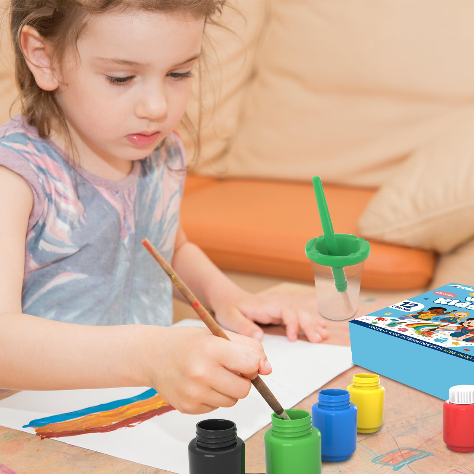 Set 18 Pinturas Acrílicas 12ml Colores Surtidos Para Arte y Manualidades