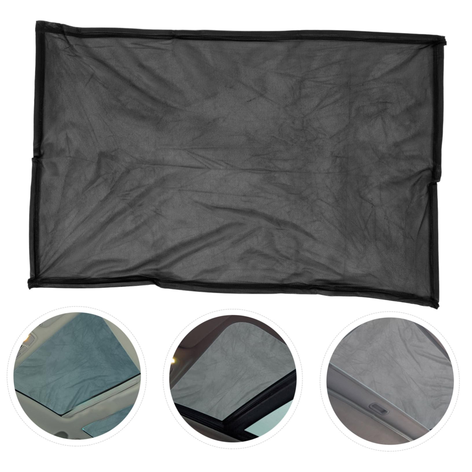 PartyKindom 3pezzi Copertura Magnetica Per Tettuccio Auto Parasole Per Protezione Solare e Ventilazione Schermo Anti-uv Per Finestrini e Tettuccio Large Per Campeggio e Parcheggio All Aperto