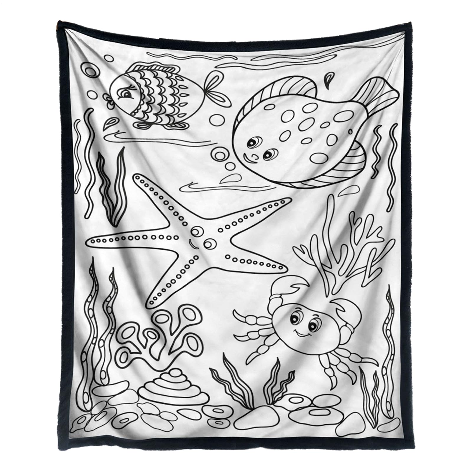 Couverture de coloriage pour adultes contre le froid du canapé plaid lavable 150x127