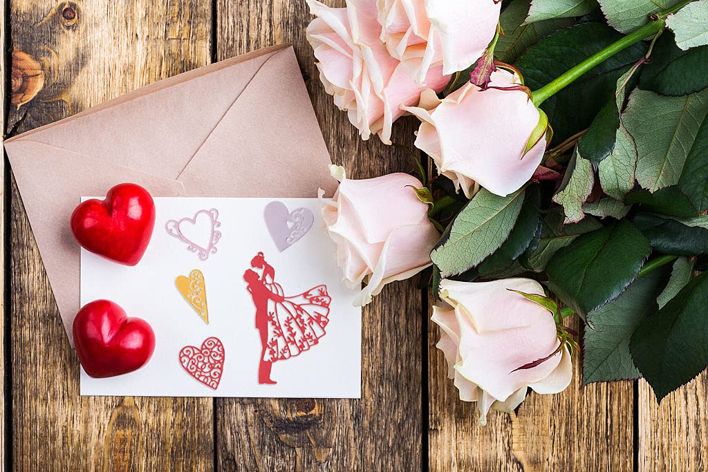 Troquel De Corte De Metal De Flor Rosa, Plantillas Troqueladas Para álbum De Recort DIY, Tarjeta De Papel En Relieve - AliExprs