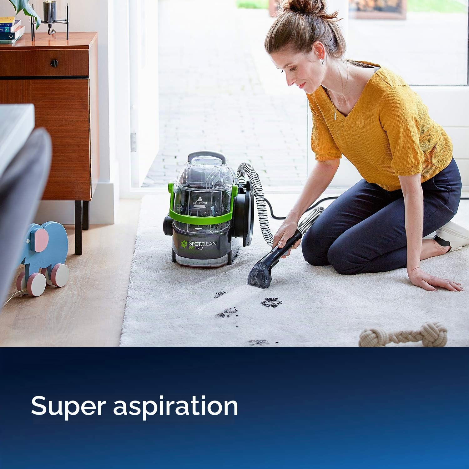 BISSELL SpotClean Pet Pro | Nettoyeur Compact Portable | 15585 & Oxygen Boost Formule | À Utiliser Avec Pro | 1134N