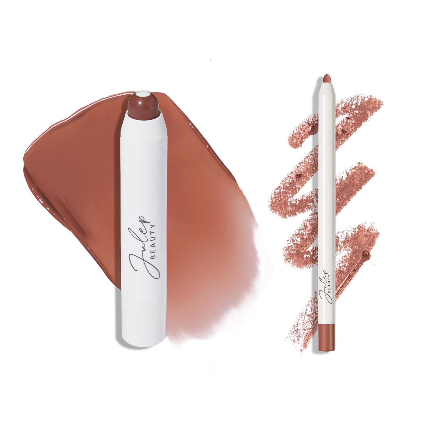 Julep With a Trace Retractable Creamy Long-Lasting Lip Liner, Velvet Mauve & It's Balm: Tinted Balm + Buildable Lip Color, Sahra Sunset