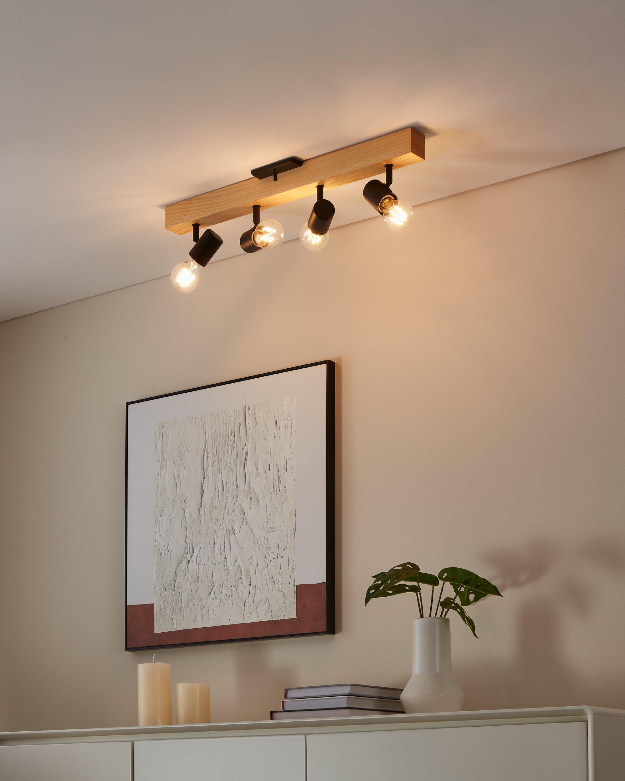 EGLO Deckenlampe Townshend 3 4 flammiger Vintage