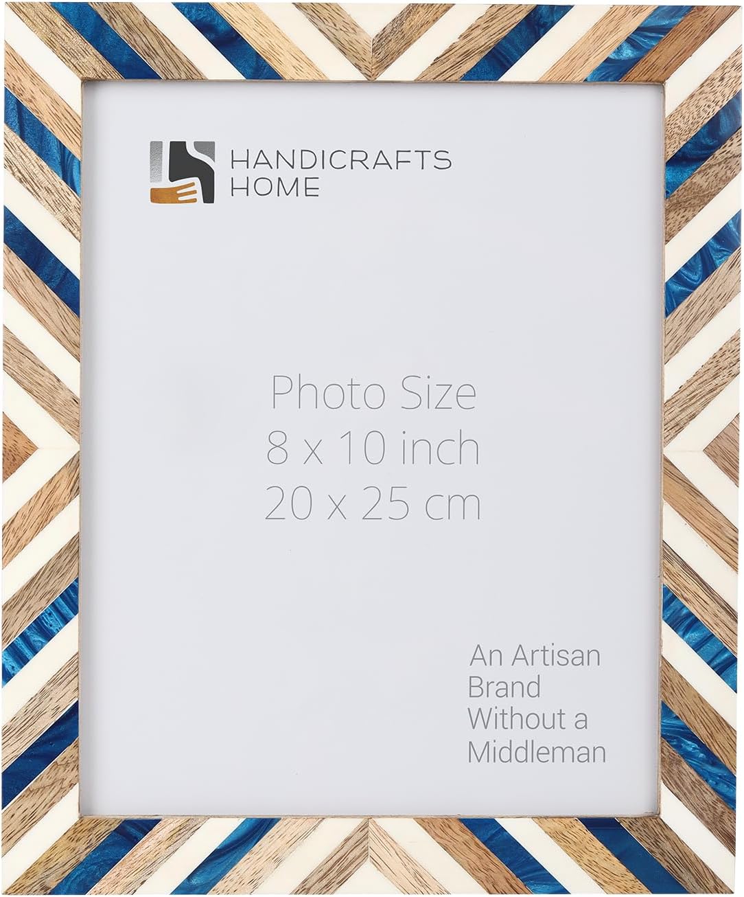 Handicrafts Home 8 by 10 Picture Frame for Home Decor, Tabletop & Wall hanging, Home Decoration, Wooden Frame for Desk Decor, Office & Living Room, Wall, Shelf, Ideal Gift for Christmas, Hypno Dream