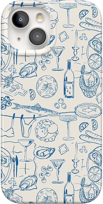 Casely iPhone 15 Plus Case | Amalfi Aperitivo | Dolce Vita | Compatible with MagSafe | Classic Ultra Slim Design