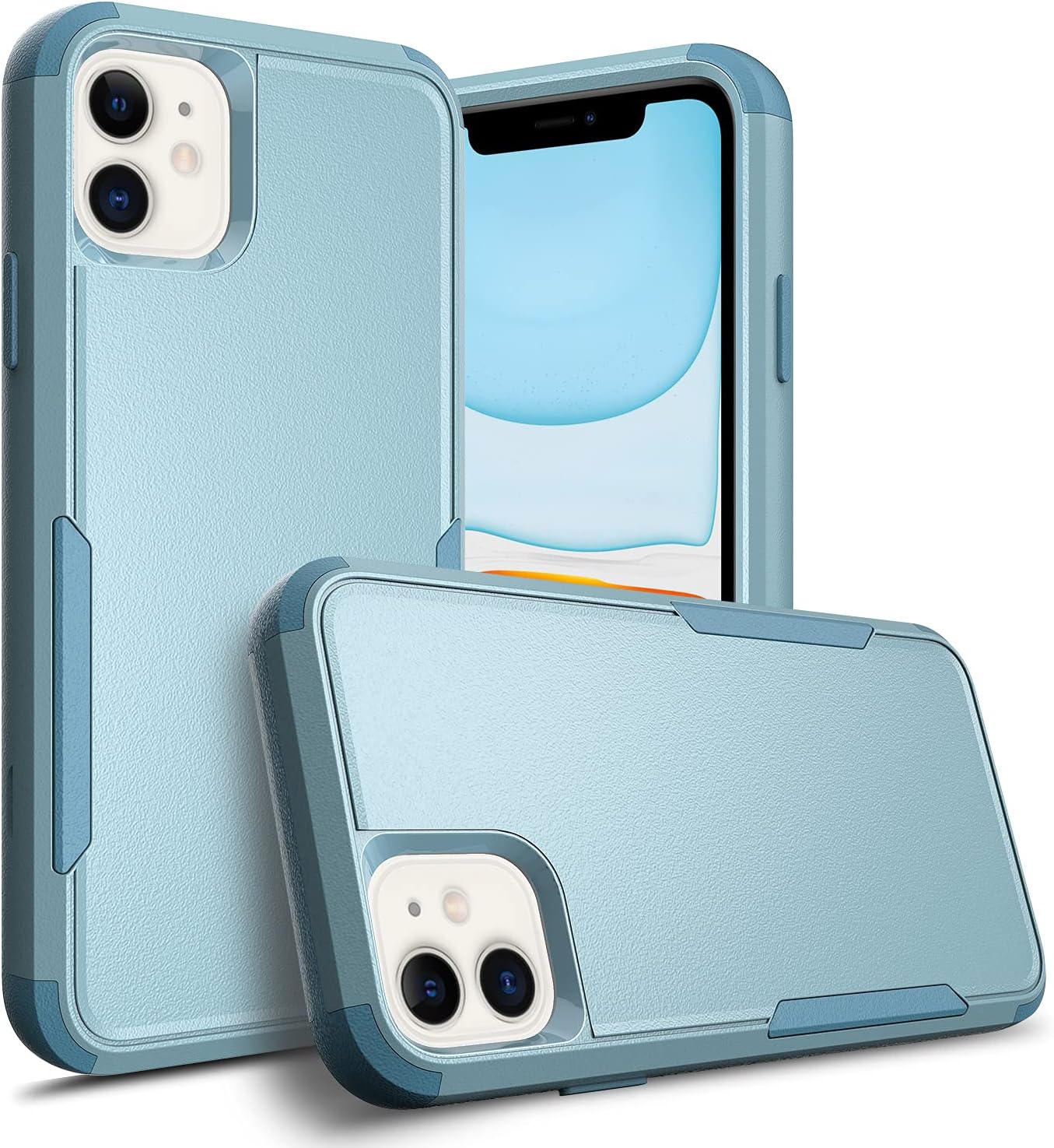 Compatible for Apple iPhone 11 Cases, Heavy Duty Cover with [ Shockproof ] Protective Phone Case for iPhone 11 Red Rose