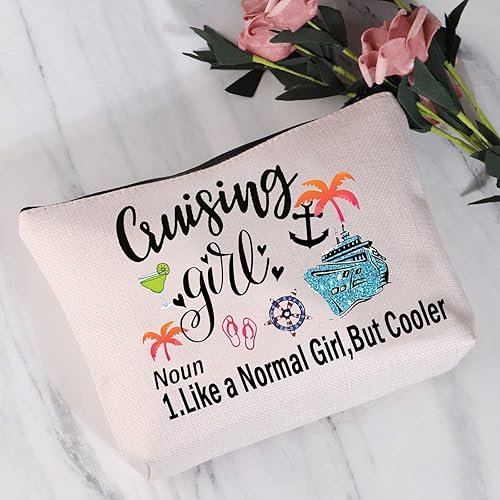 Miniatura 2 de JYTAPP Bolsa de maquillaje para niña de crucero, bolsa de aseo para viajes de vacaciones de crucero, regalo para amantes del crucero, bolsa de