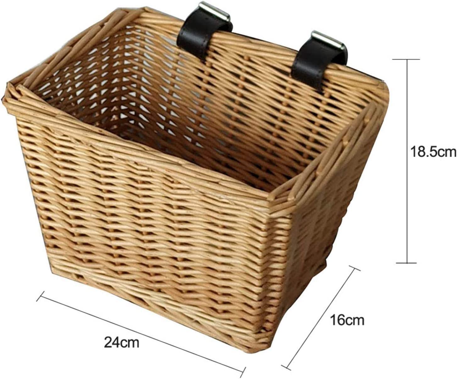 Amazon.co.jp: 自転車カゴ こども フロント用 籐 前かご オシャレ 籐