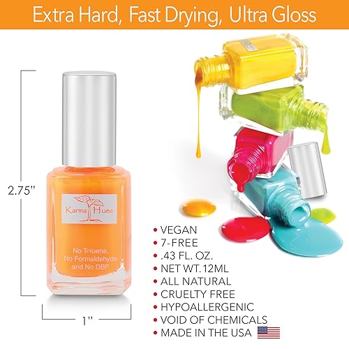 Miniatura 3 de karma organic Esmalte de uñas natural no tóxico, pintura de uñas vegana y libre de crueldad para arte de uñas, esmalte de uñas de secado rápido para