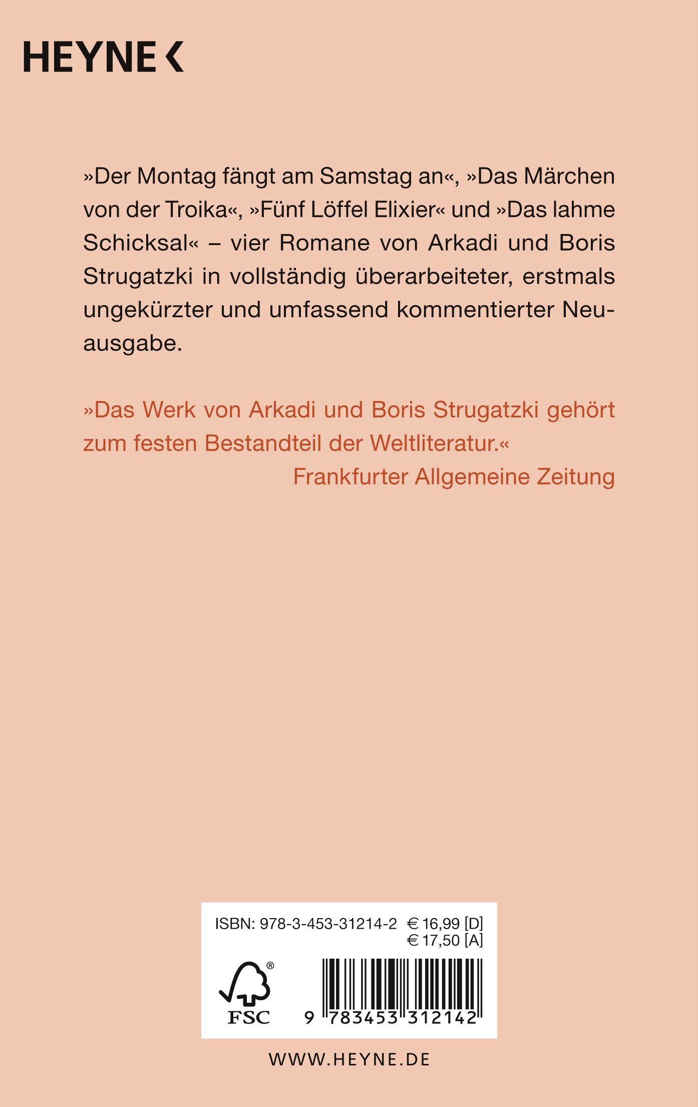 Gesammelte Werke 6: Vier Romane in einem Band: Der Montag fängt am Samstag an; Das Märchen von der Troika; Das lahme Schicksal; Fünf Löffel Elixier