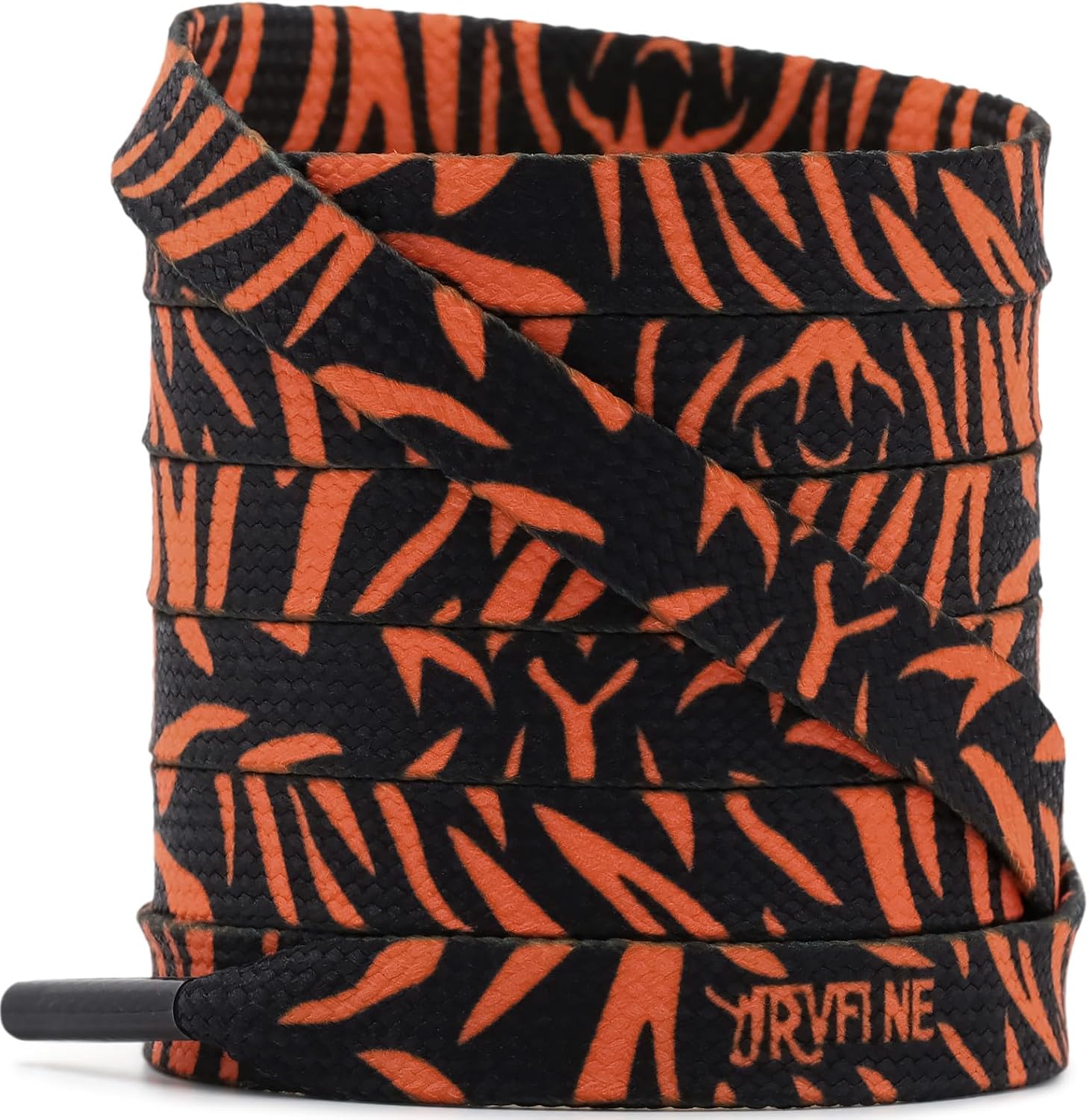 YJRVFINE Animal Print Shoe Laces: 1 Pair Leopard Pattern Flat Shoelaces
