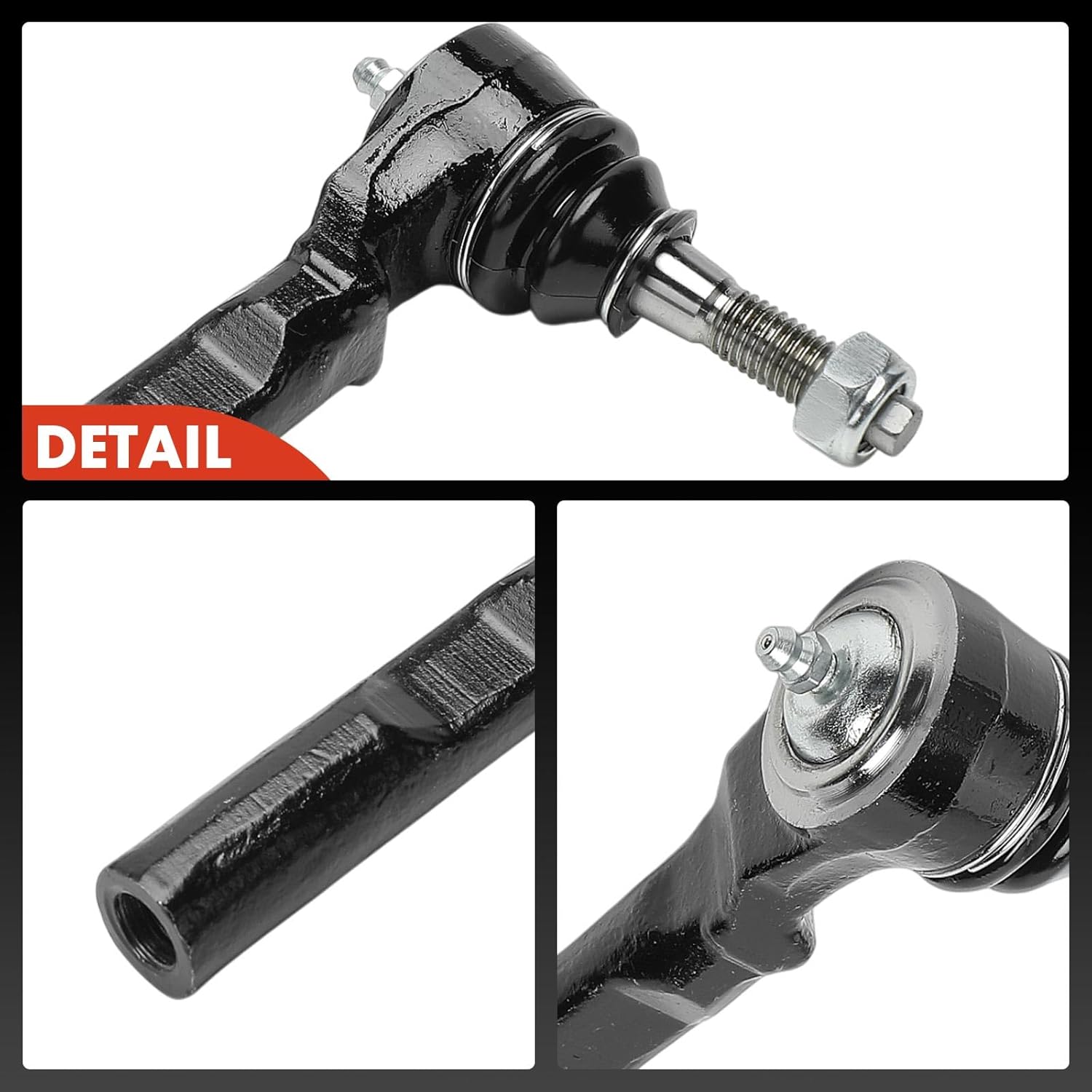 A-Premium 2 x Front Outer Tie Rod Ends, Compatible with Chevrolet Cavalier 1995-2005 & Pontiac Sunfire 1990-2005