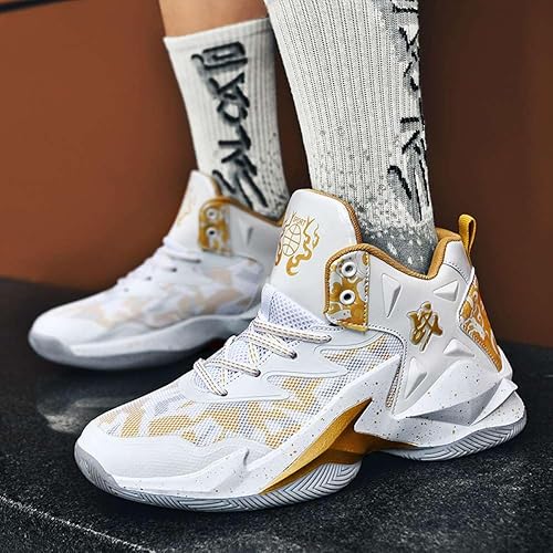 Miniatura 6 de VAXAV Zapatos de baloncesto unisex de caña alta, para deportes al aire libre, zapatillas de tenis atléticas para correr