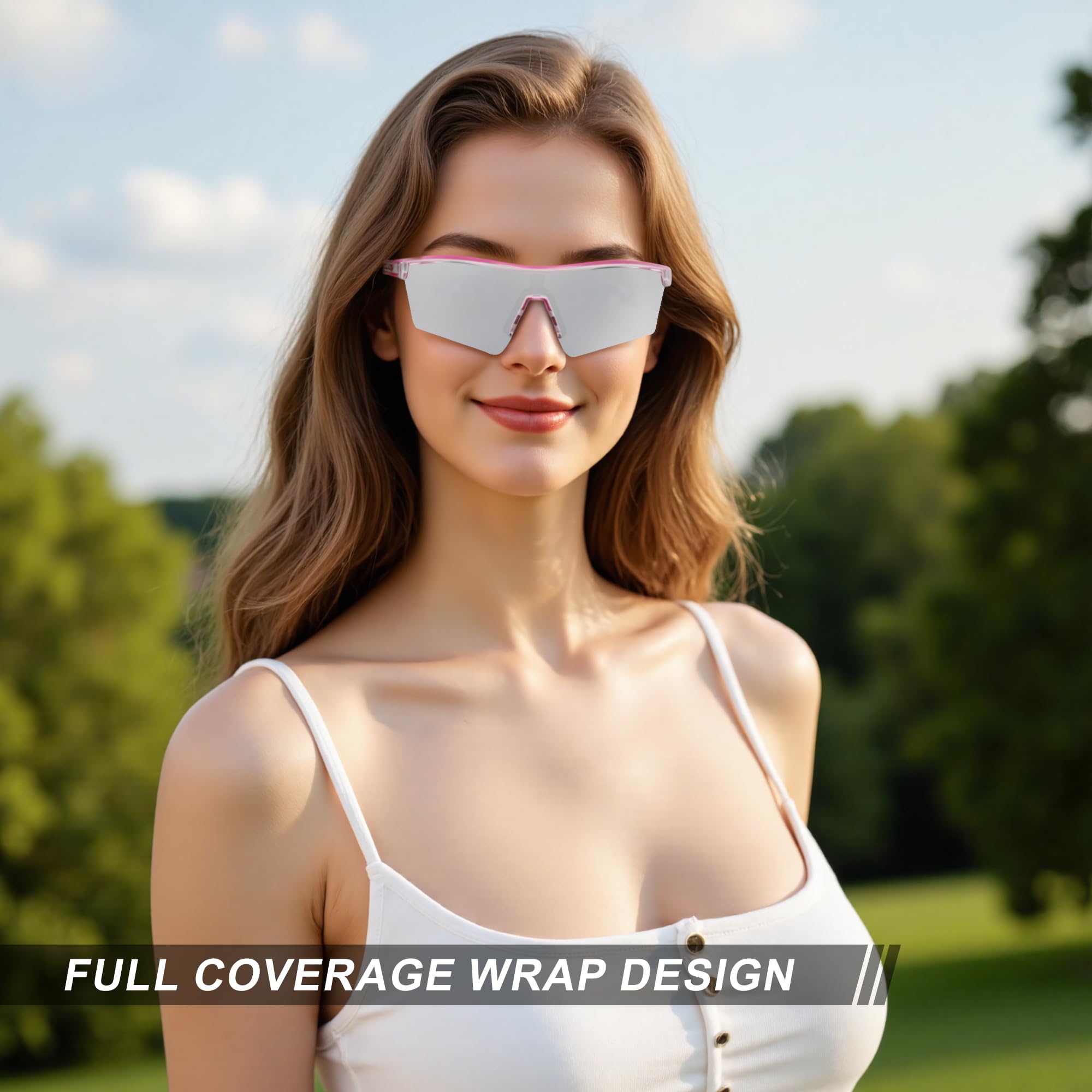 Polarisierte Sport-Sonnenbrille aus Polycarbonat für Herren und Damen, für Golf, Pickleball, Laufen, Tennis, Radfahren