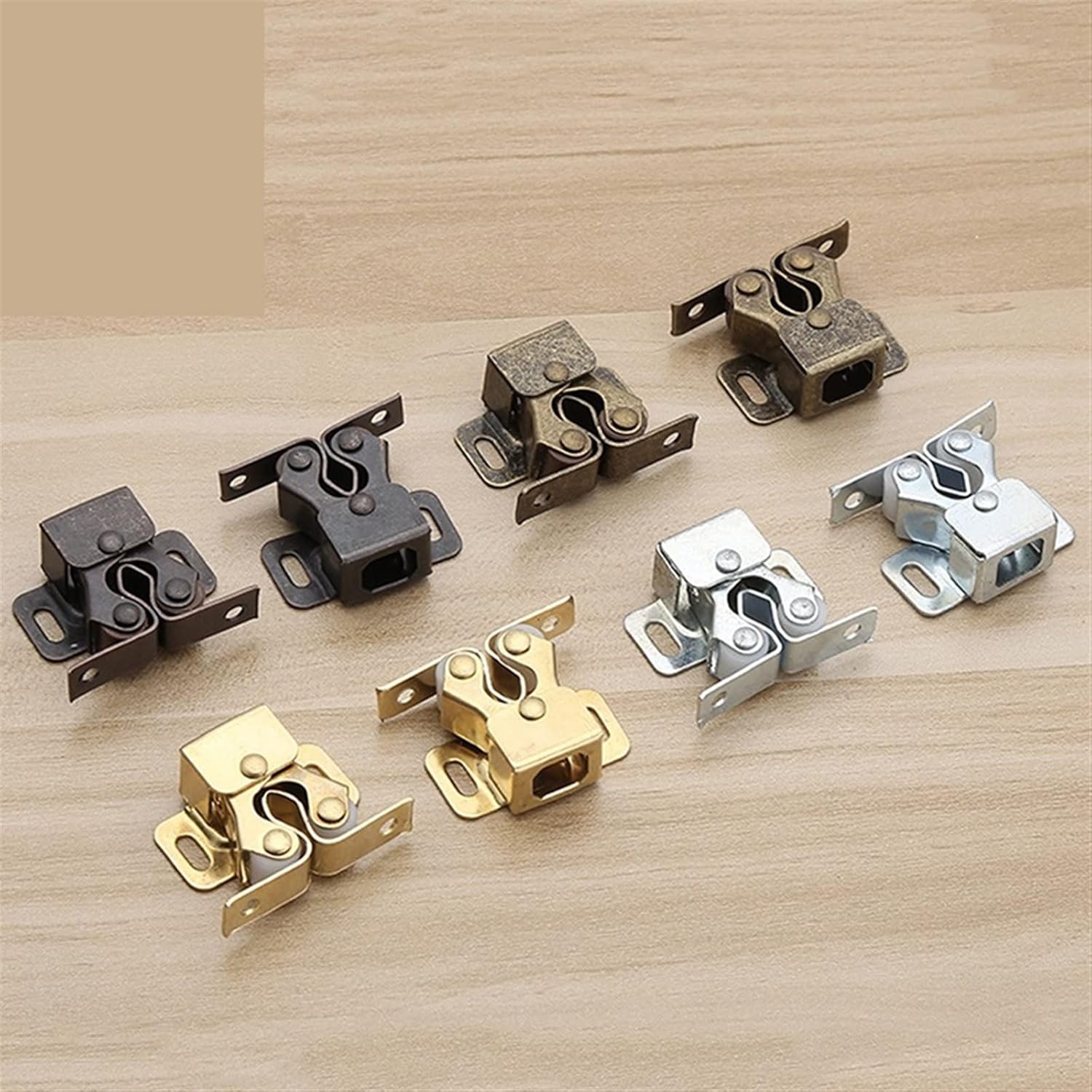 Magnet Cabinet Catches Door Stop Closer Stoppers Damper Buffer Cabinet Lock Wardrobe Hardware Furniture Fittings 1Pcs (Color : Silver)