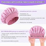 2 szt. jedwabnej satyny czepek do spania dla dzieci, elastyczny, szeroki pasek dla niemowląt