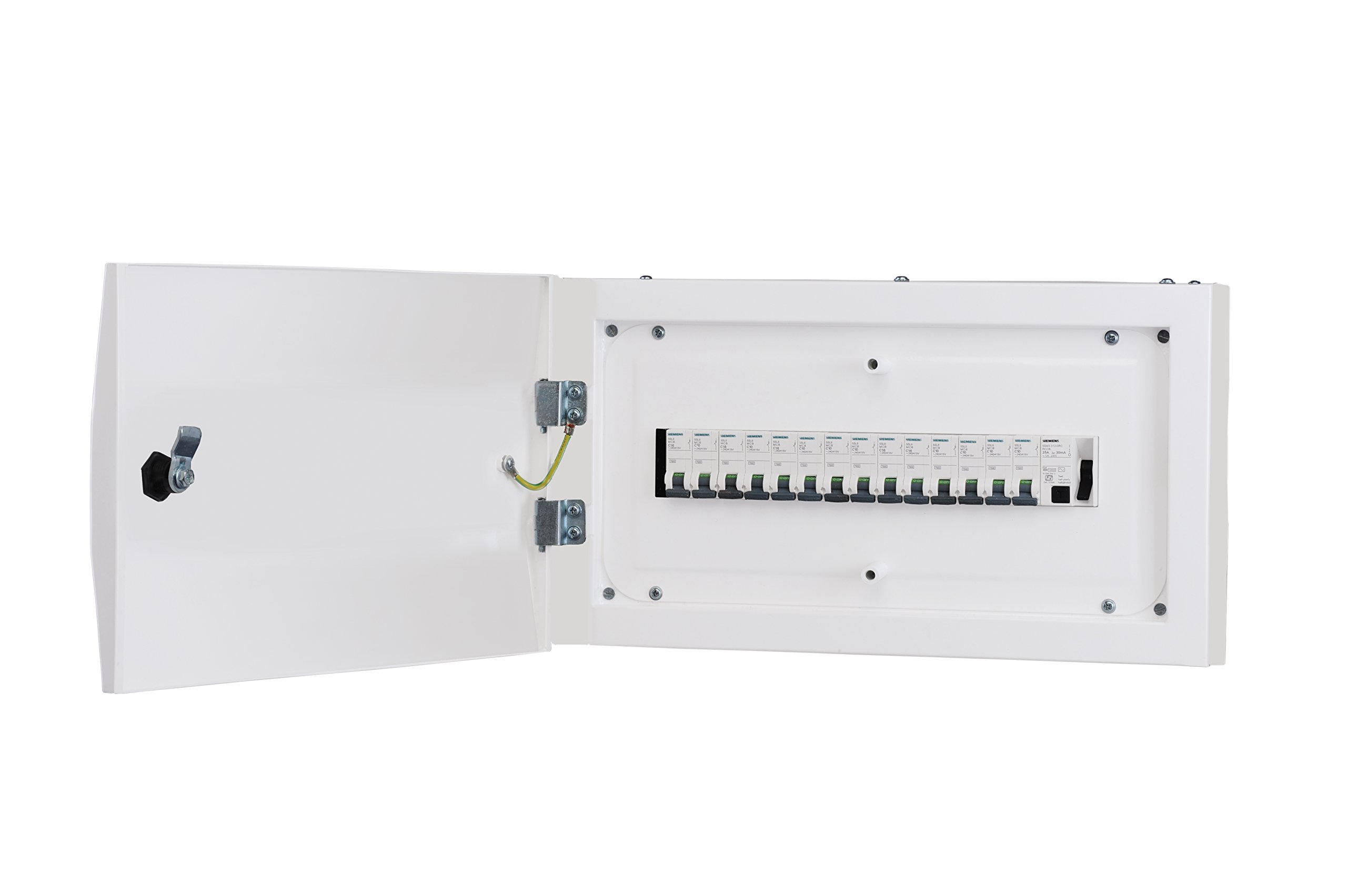 Siemens 12 Module Distribution Board - Double Door (White, 1-Piece, 8GB32102RC12)