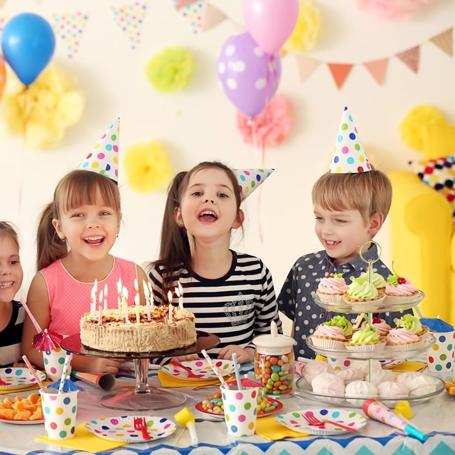 Supporto Per Torte A Piani - Maniglia In Lega Di Zinco, Regolabile, Per Feste E Compleanni