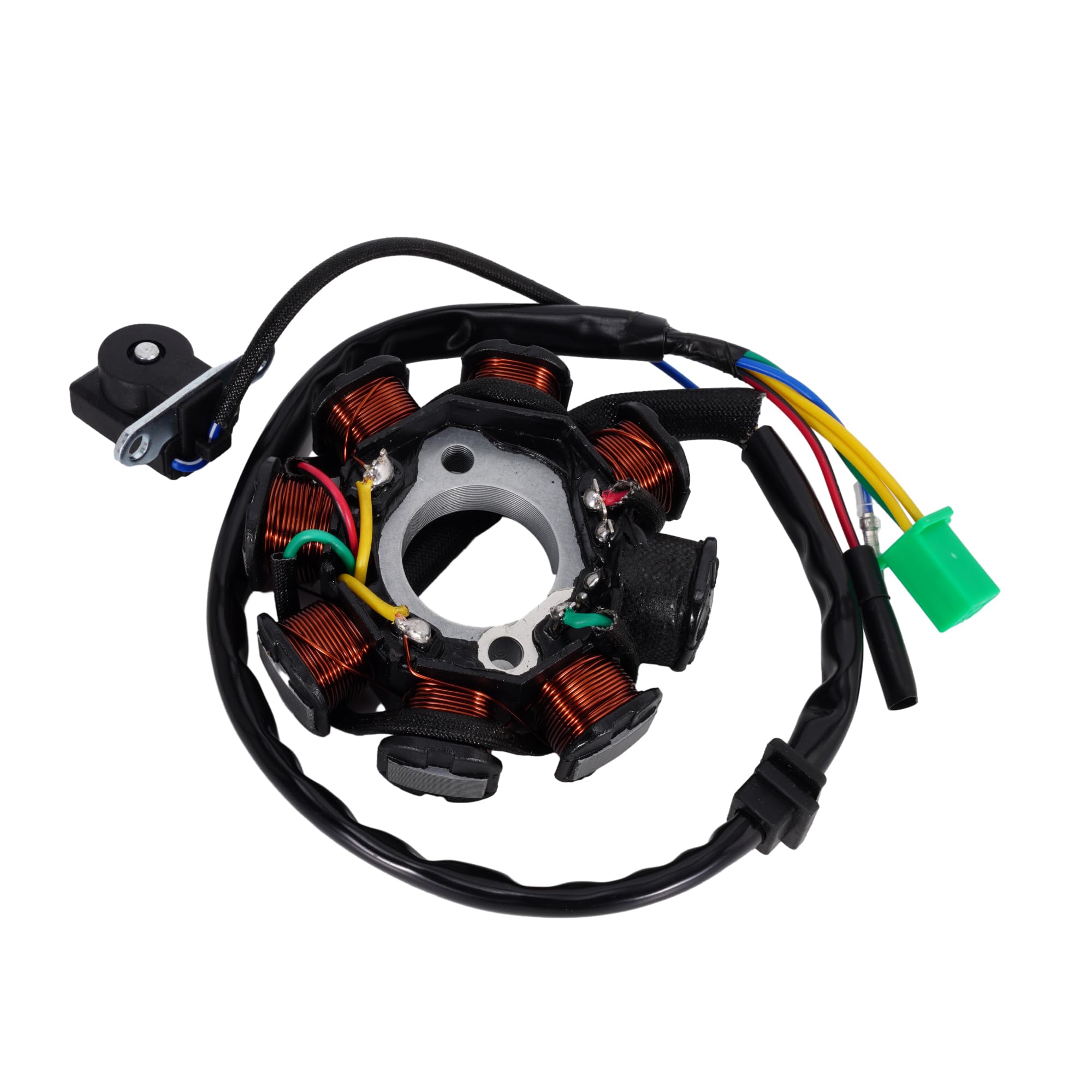 Magneto Ignition Stator 8 Coil 5 Wire Fits for GY6 125cc 150cc 139QMB 139QMA 4-stroke ATV Scooter Moped Go Kart Buggy Quad Pit Dirt Bike