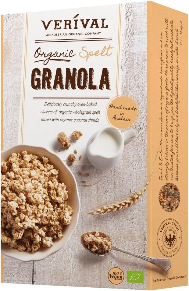 Verival Organic Spelt Granola, 375 g