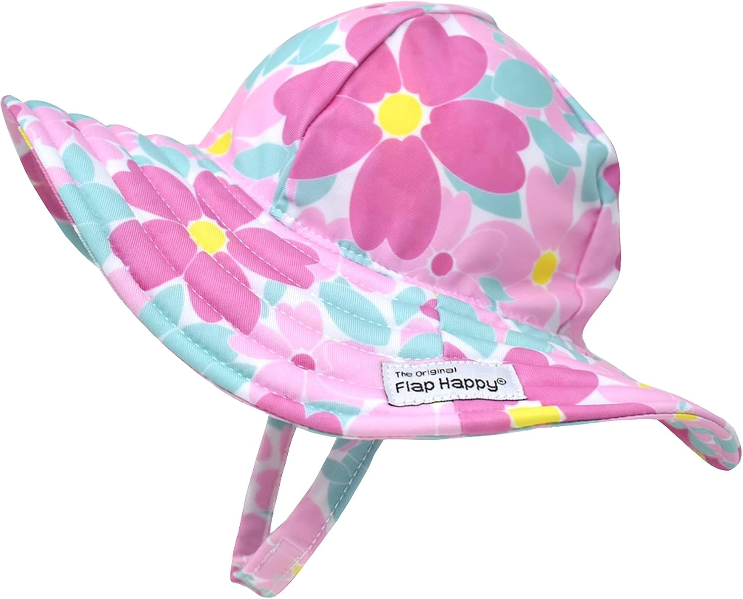 Flap Happy Baby Girls' UPF 50+ Summer Splash Swim Hat