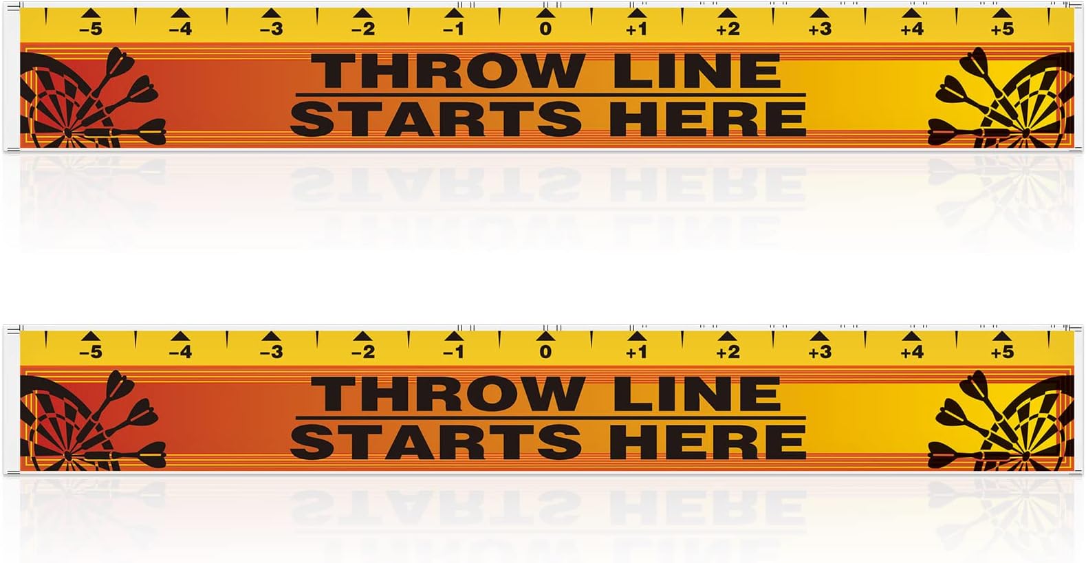 Lewtemi Dart Board Throw Line Floor Sticker PVC Toe Line Marker for Dart Players Game Accessories, 23 x 3.15 Inch