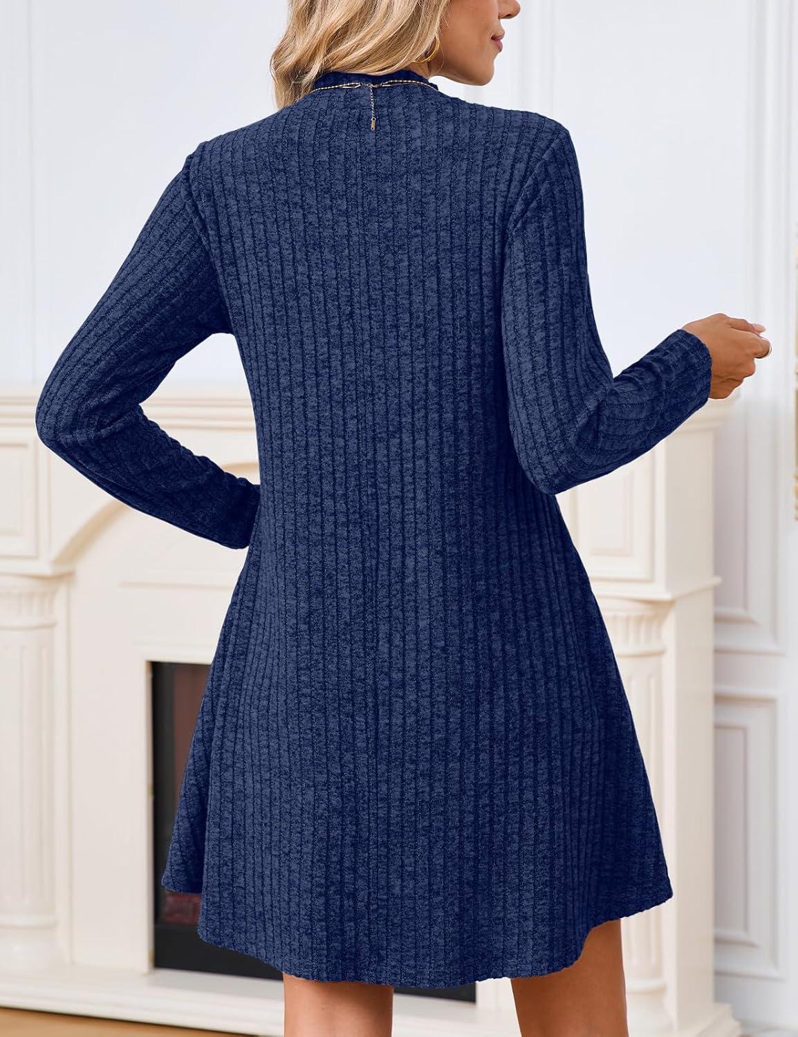 JollieLovin Women Plus Size Sweater Dresses Long Sleeve 2025 Casual Fall Winter Tunic Dress with Pockets - Image 6