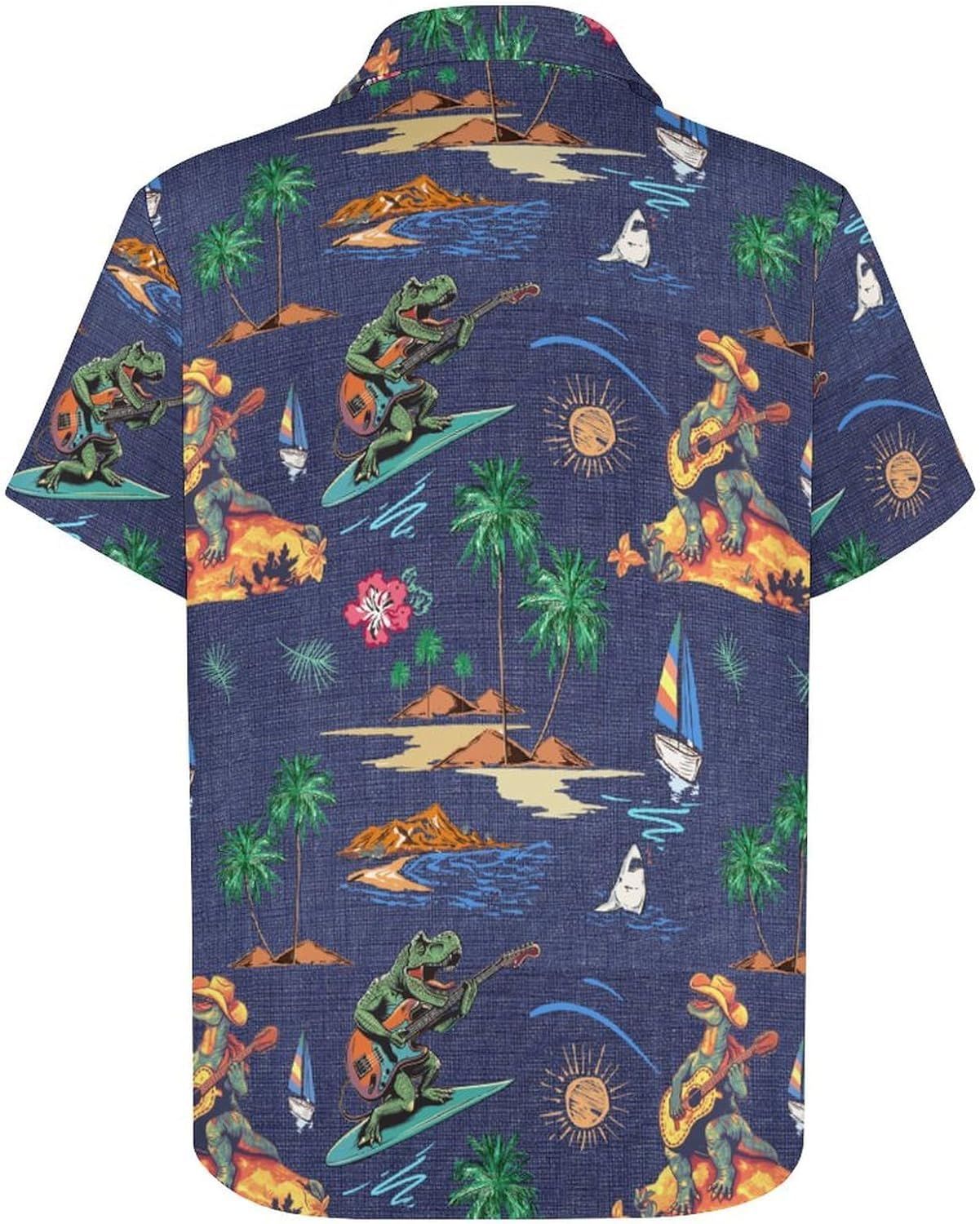 Tropical Shirts Button Down Holiday Men's Hawaiian Shirts Casual Hawaiian Short Sleeve Men Loose Beach Shirts - Image 4