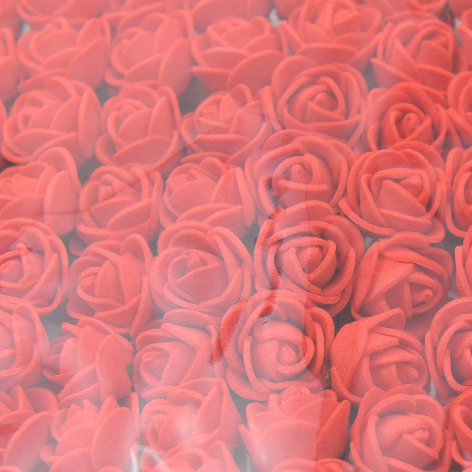 GoodLuck 2 cm Mini Schiuma Rosa Bouquet di Fiori Artificiali Decorazione di Nozze Scrapbook Ghirlanda Fai da Te Natale Rosa Finta